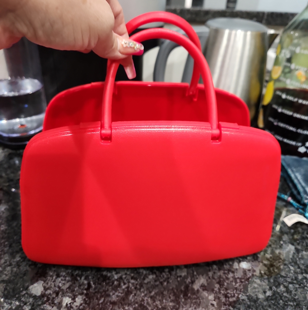 Red Womens Top-Handle Handbag